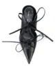 Proenza Schouler tie-fastened kitten heel mules