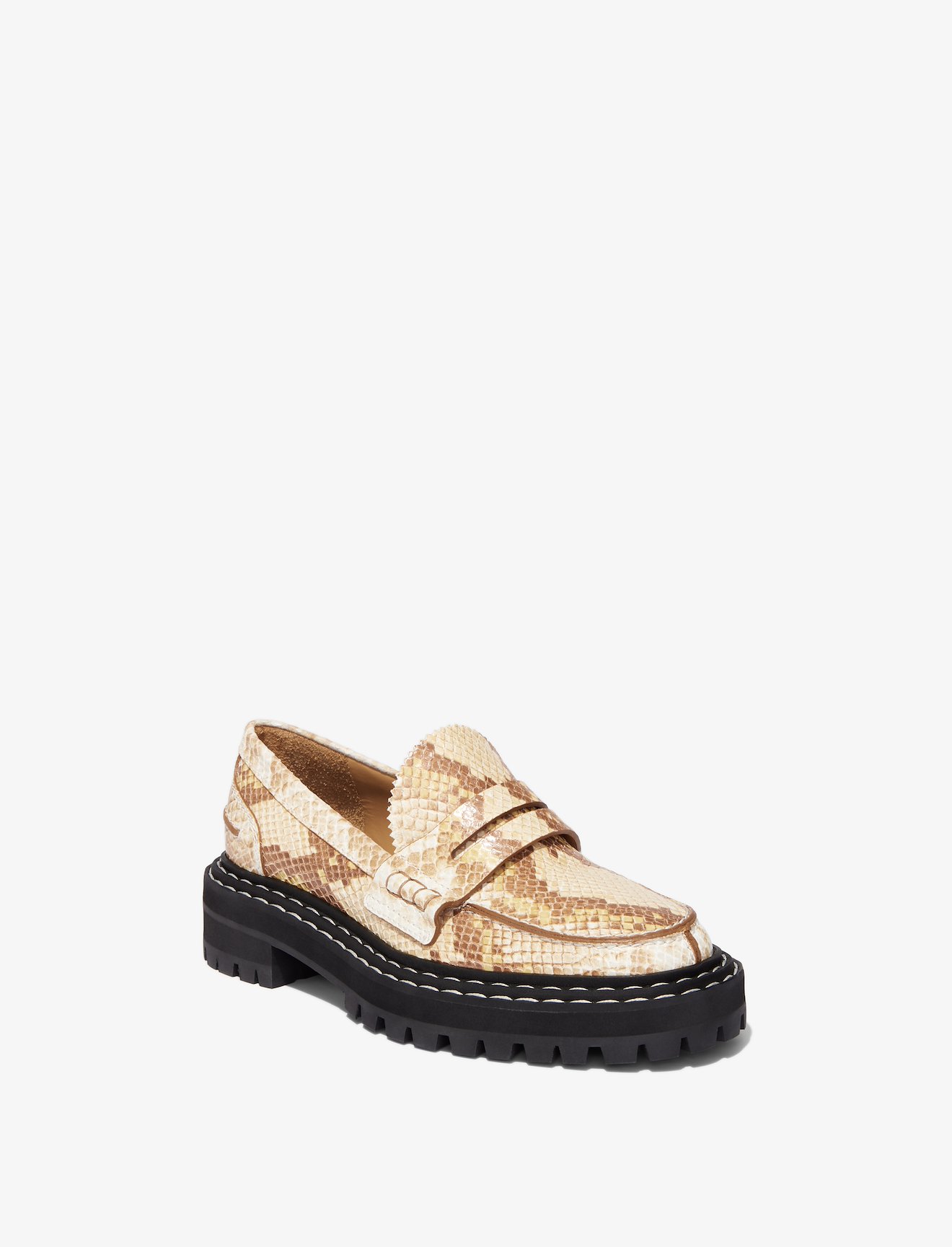 Python Lug Sole Loafers #1