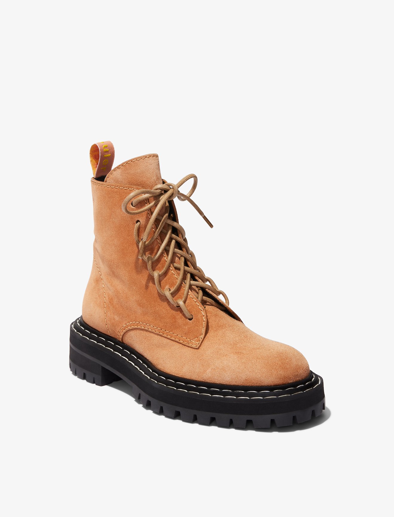 Suede Lug Sole Combat Boots #1