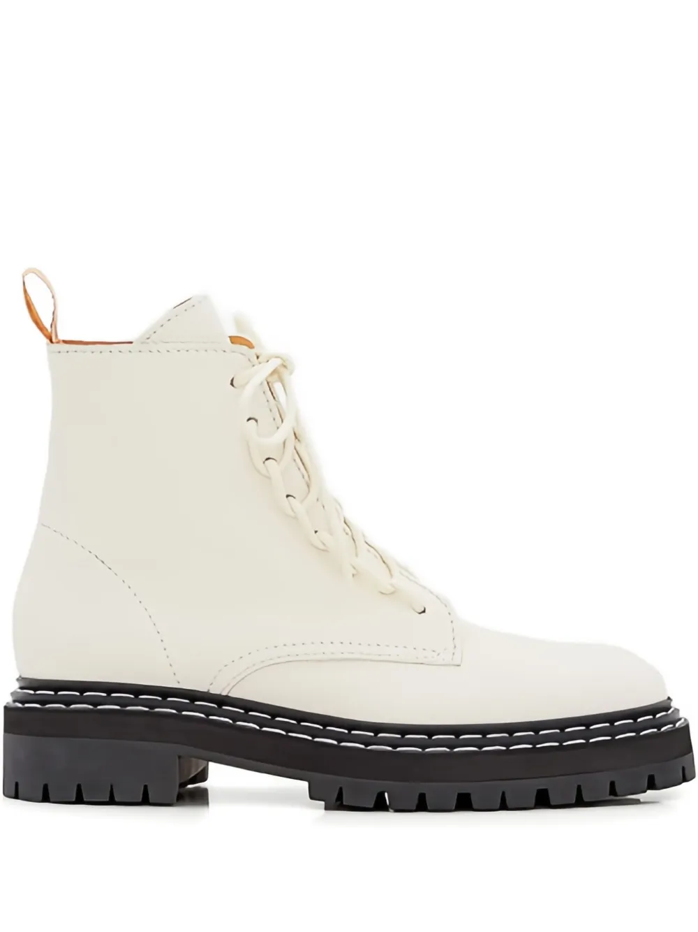 Proenza Schouler leather lace-up ankle boots | White | Image 1