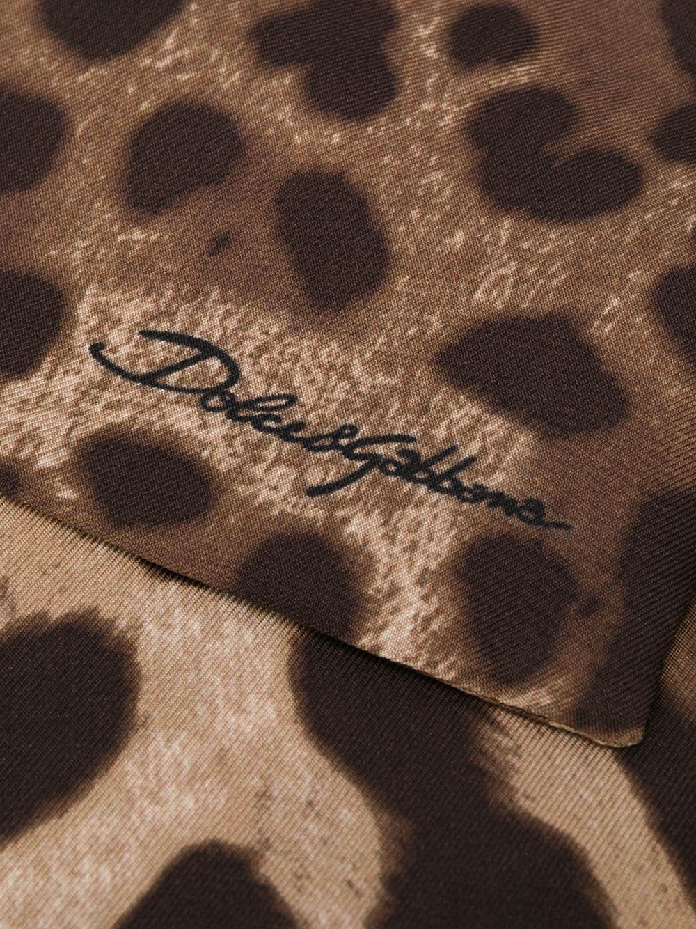 фото Dolce & gabbana шарф с леопардовым принтом