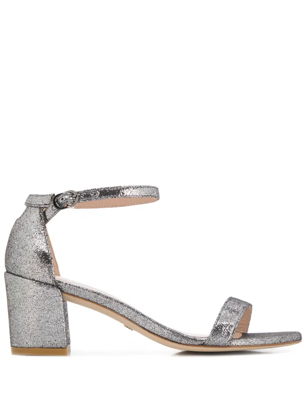 stuart weitzman simple sandal silver