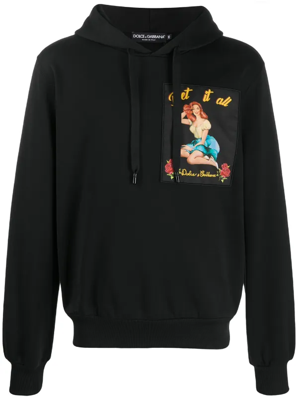 dolce and gabbana hooded sweatshirt