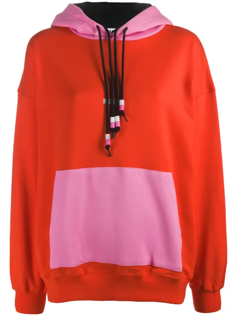 oversized colour block hoodie