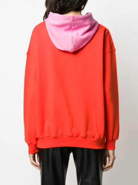 oversized colour block hoodie