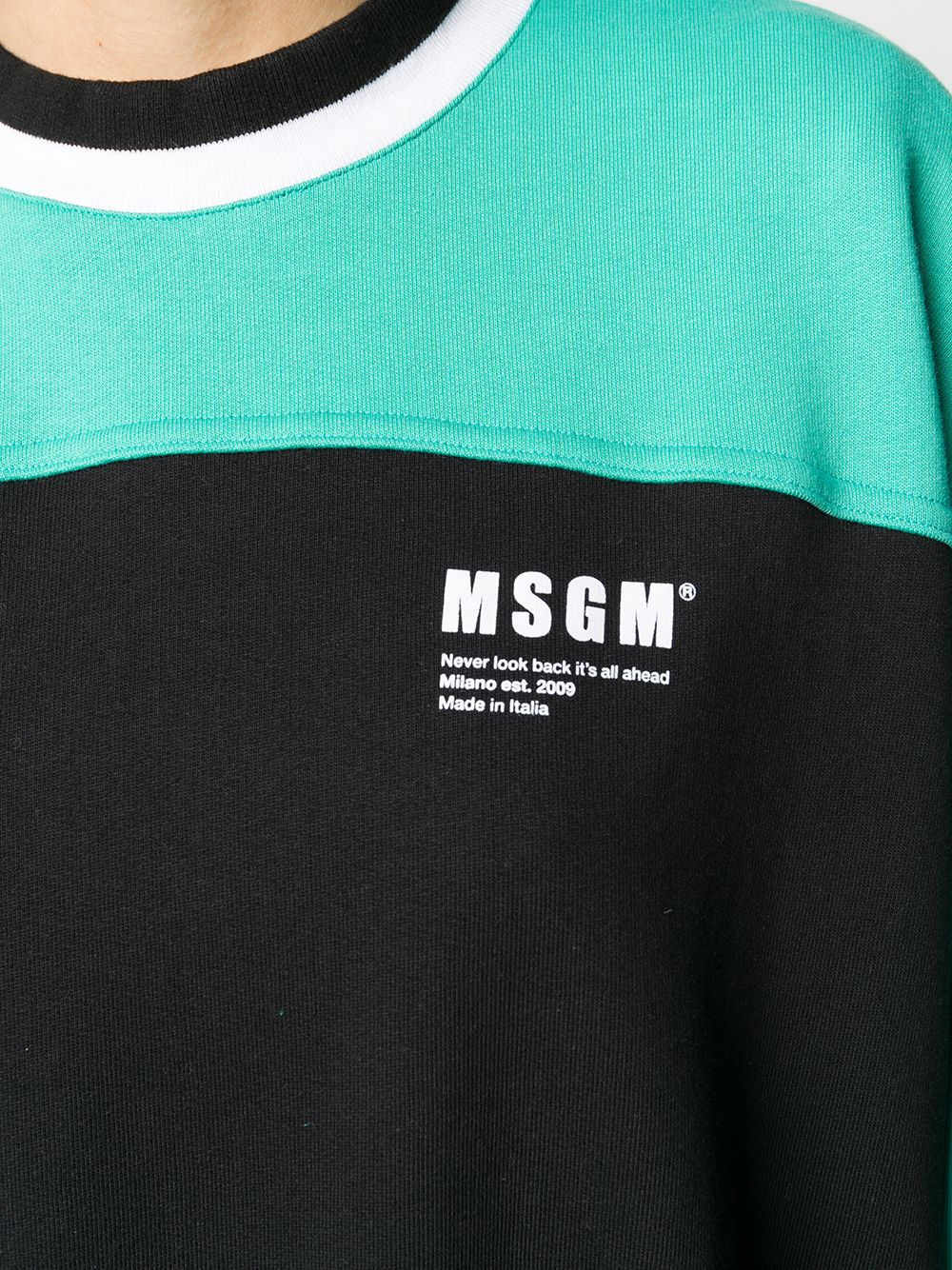 фото Msgm толстовка в стиле колор-блок