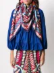 Image 2 of La Doublej contrast print silk scarf