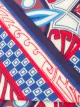 La Doublej contrast print silk scarf
