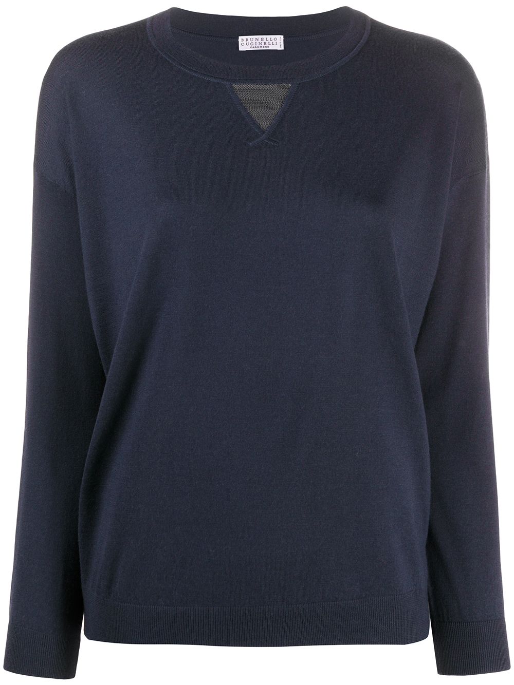 Brunello Cucinelli Sweatshirt Mit Rundem Ausschnitt In Blue