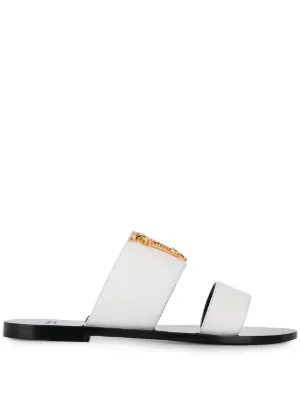 white versace sandals