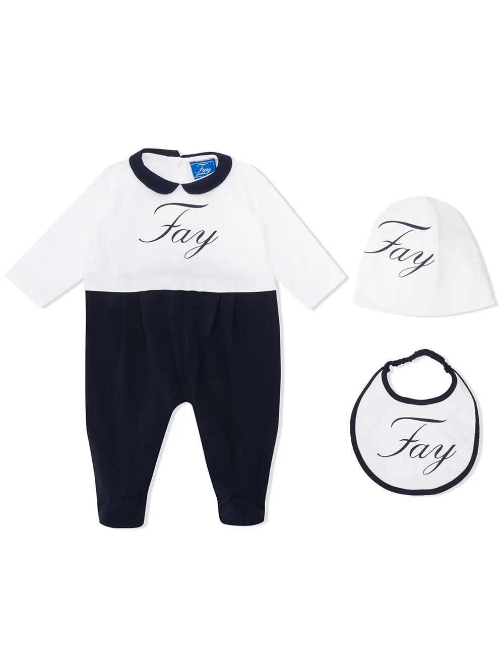 Fay Logo-print Babywear Set In White