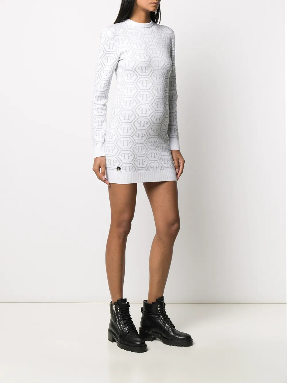 фото Philipp plein трикотажное платье с логотипом