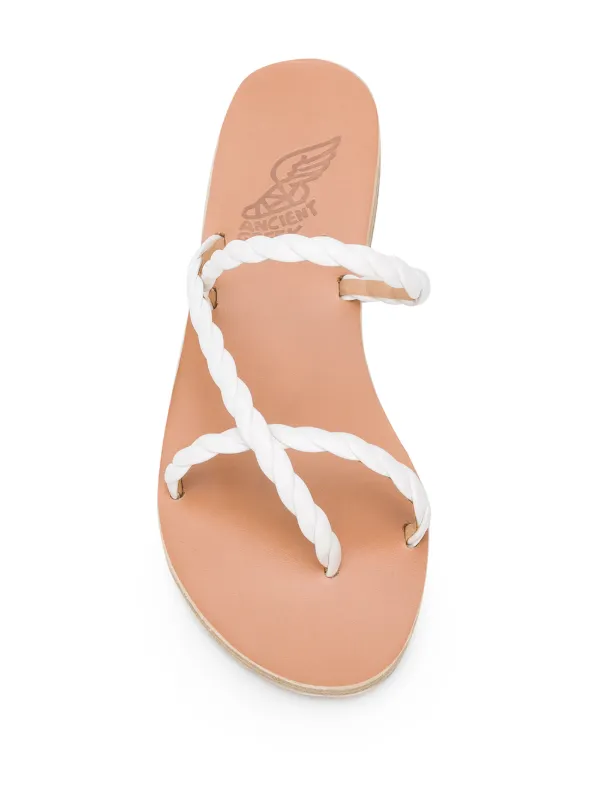 braided strappy sandals