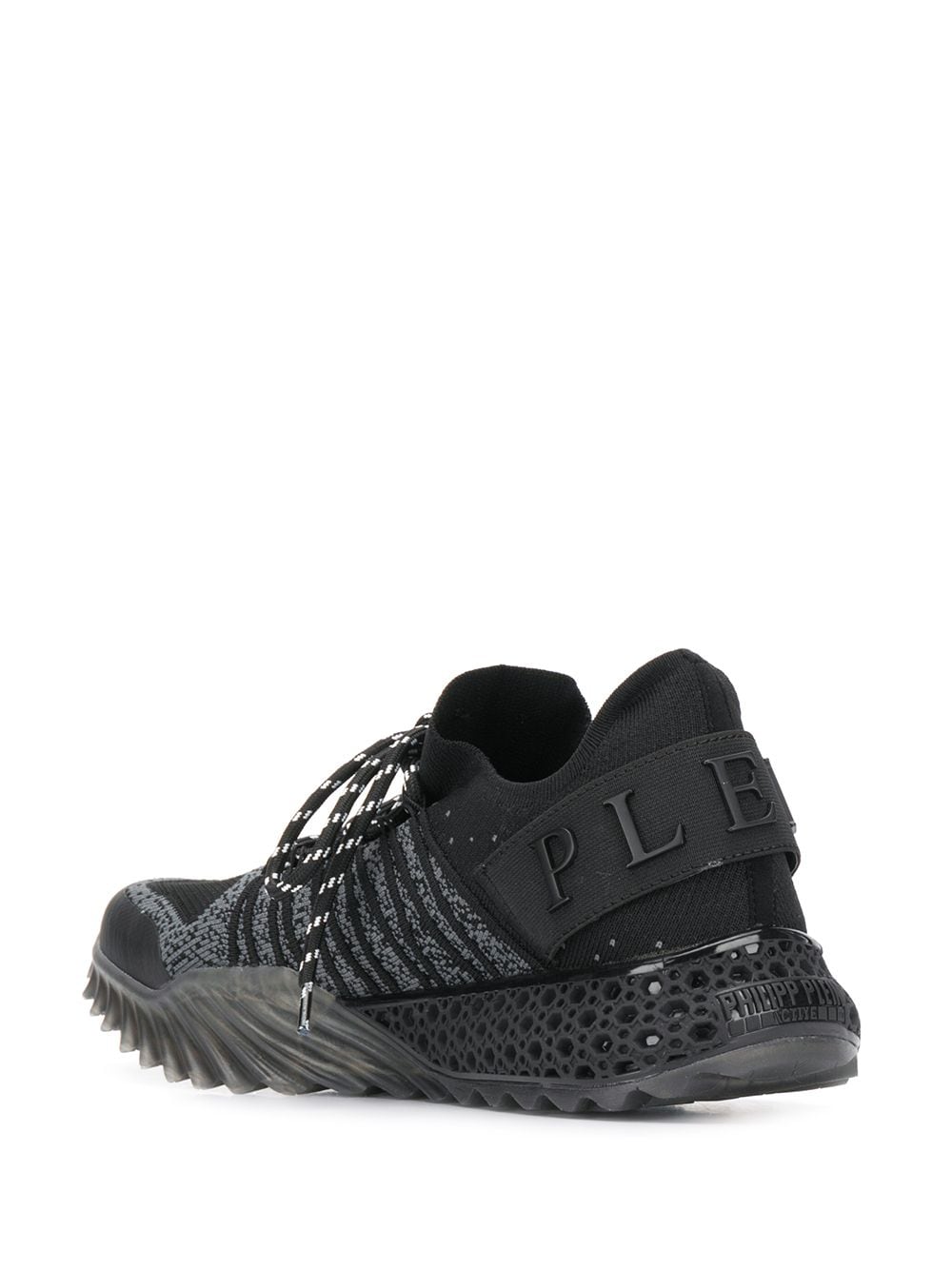 Shop Philipp Plein Low Top Lace Up Sneakers In Black