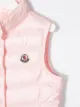 Moncler Kids جاكيت مبطن بدون أكمام بشعار