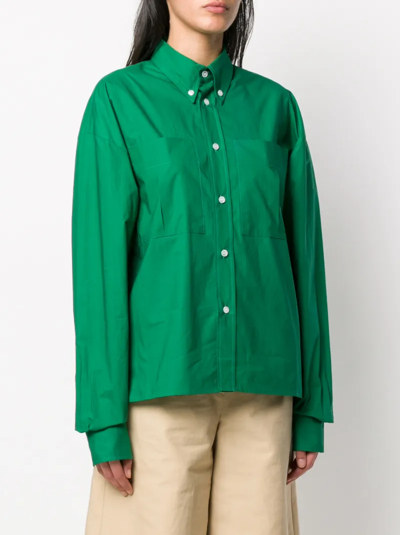 PLAN C OVERSIZED LONG-SLEEVE SHIRT