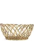 Bitossi Home Intreccio large basket - Gold