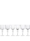 Bitossi Home sculpted wine glasses (set of 6) - Neutrals