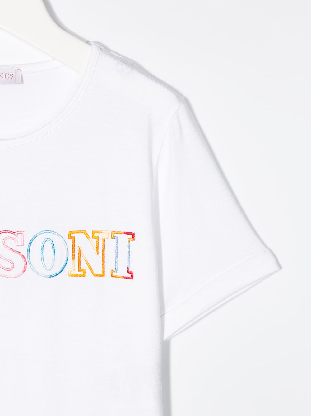 фото Missoni kids embroidered logo t-shirt