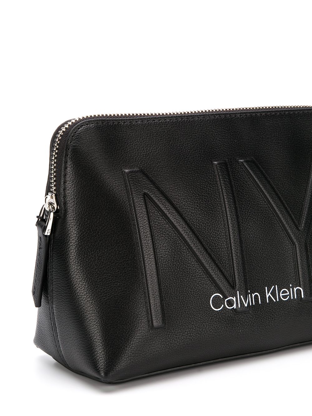 фото Calvin klein logo zipped cosmetic bag