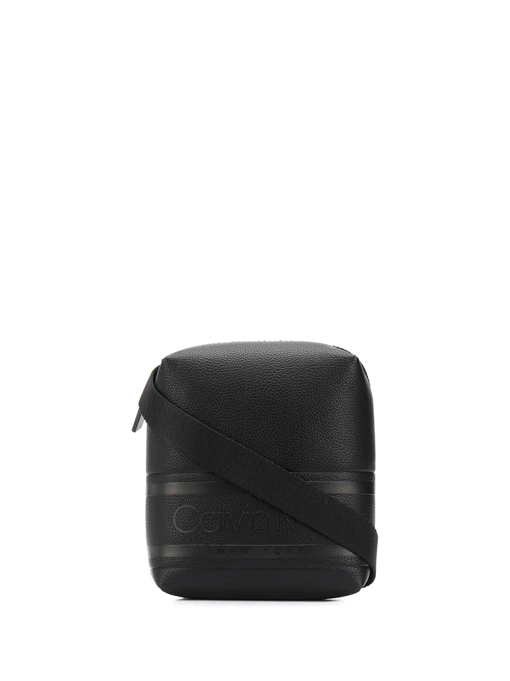 Calvin Klein Embossed Logo Messenger Bag In Black ModeSens