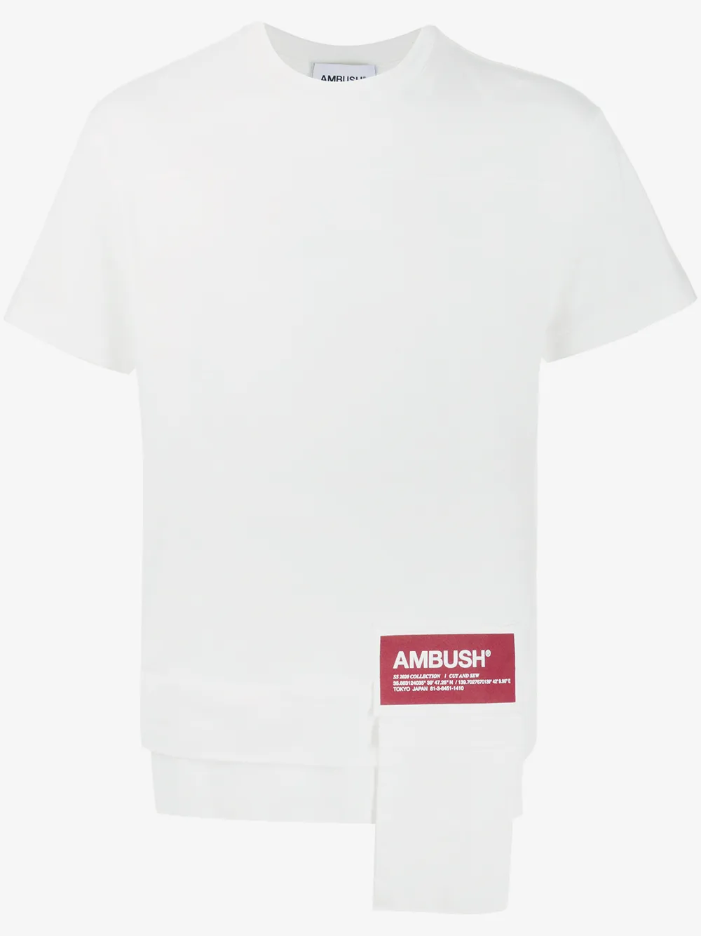 AMBUSH 로고 패치 티셔츠 | 화이트 | Image 1