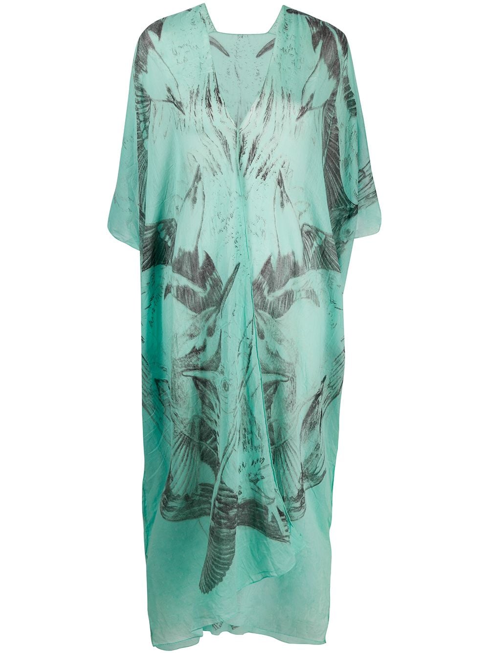 фото Dolci follie seagull-print beach kaftan