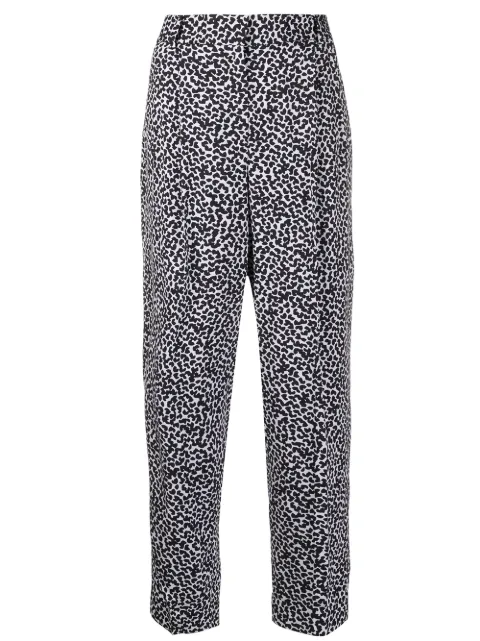 Michael Michael Kors pantalon droit à imprimé léopard