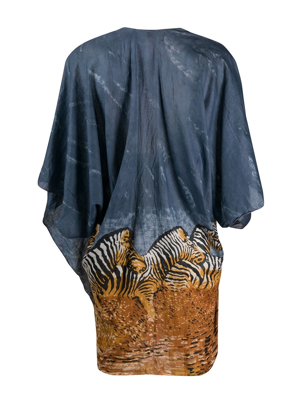 фото Dolci follie zebra print draped kaftan