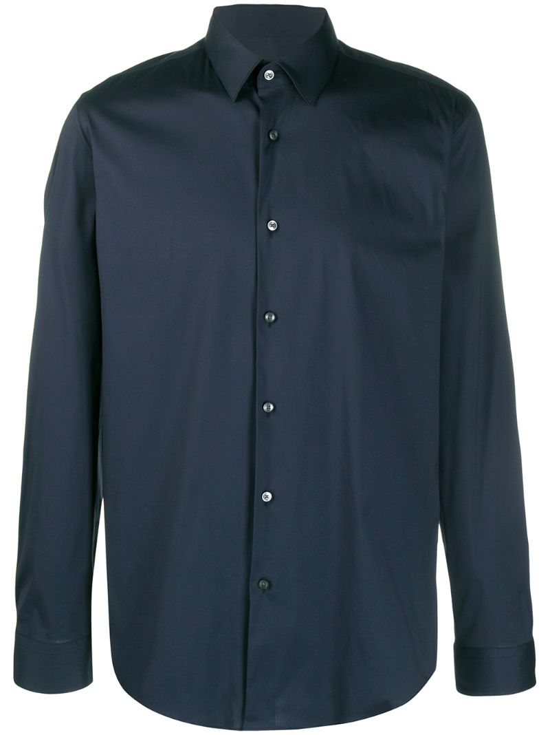 Hugo Boss Long Sleeve Regular Fit Shirt In Blue