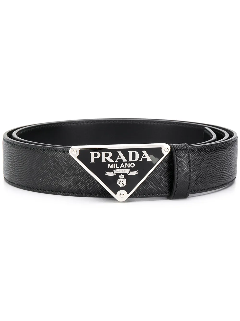 prada logo belt