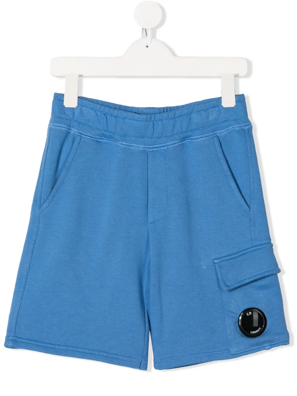 C.p. Company Kids' Branded Casual Shorts In Blue