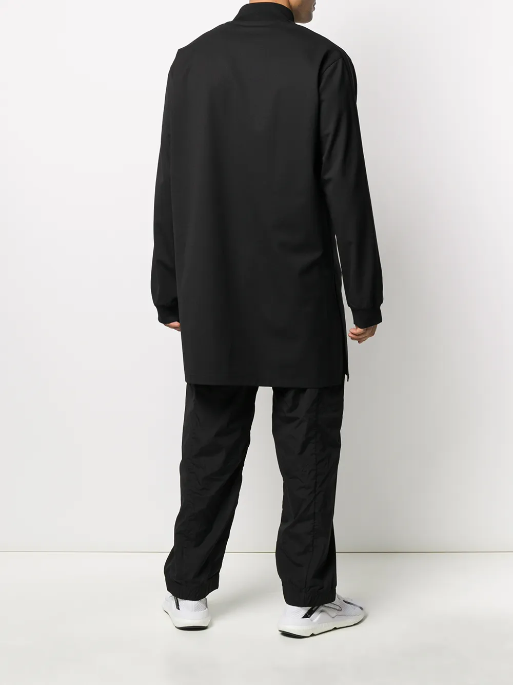 Y3 Longline Oversized Track Jacket In Black ModeSens