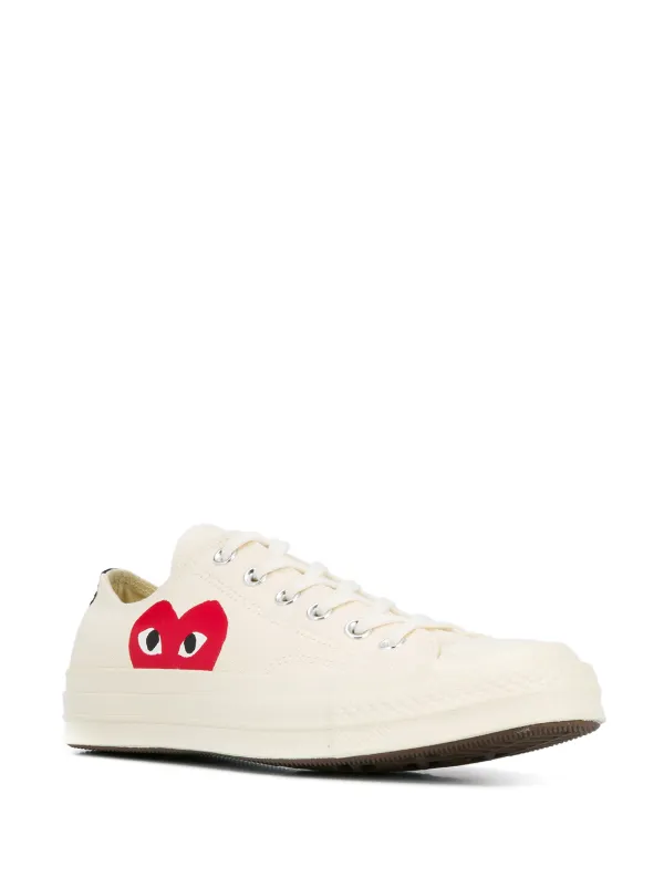 Comme Des Garçons Play x Converse Sneakers Farfetch Comme Des Garçons Play x Converse Sneakers Farfetch