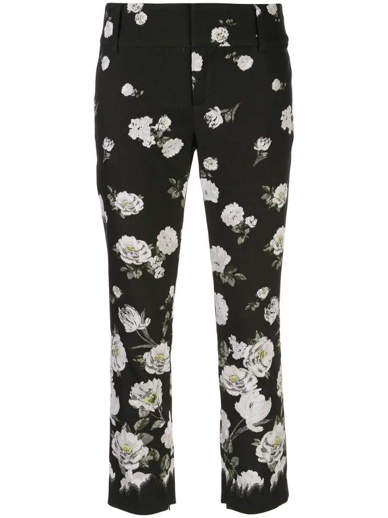 ALICE AND OLIVIA HOSE MIT BLUMENMUSTER
