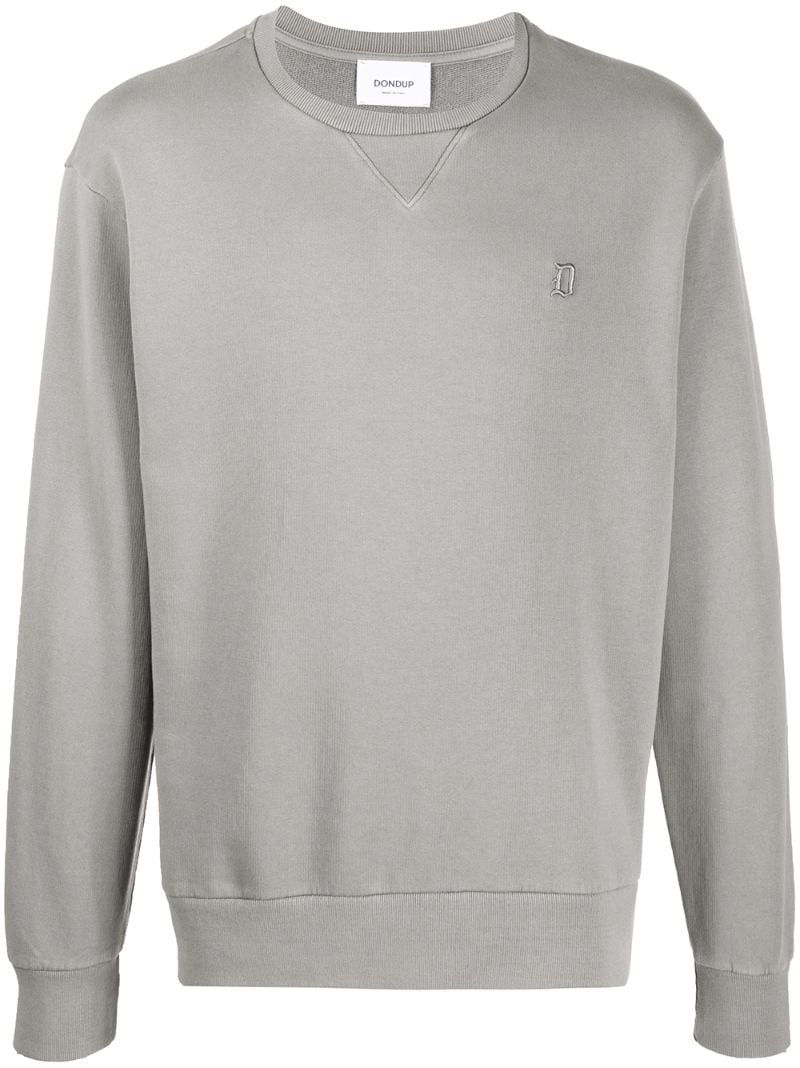 Dondup Jersey Sweatshirt In Grey