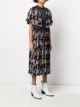 Paco Rabanne floral-print pleated midi dress
