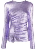 Rabanne asymmetric metallic top - Purple