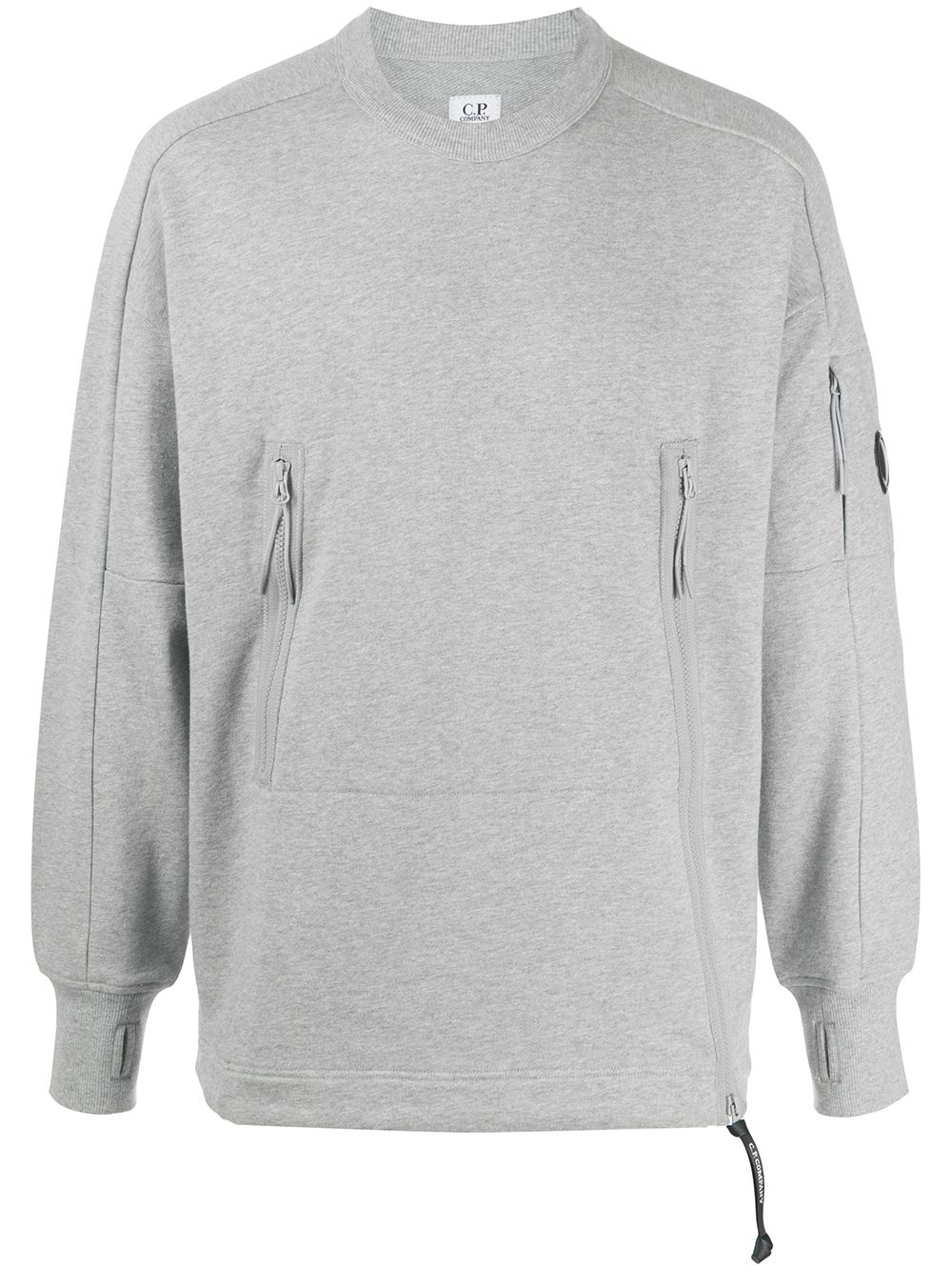 фото C.p. company zipped detail crew neck sweatshirt