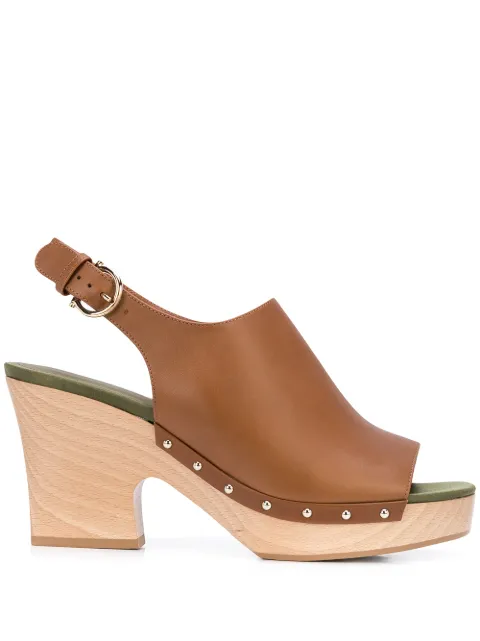 slingback clog heels