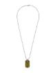 Image 1 of Off-White engraved logo plaque necklace