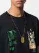 Image 2 of Off-White engraved logo plaque necklace