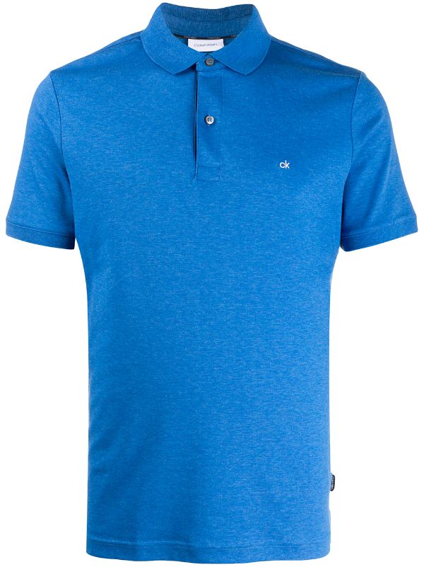 calvin klein blue polo shirt