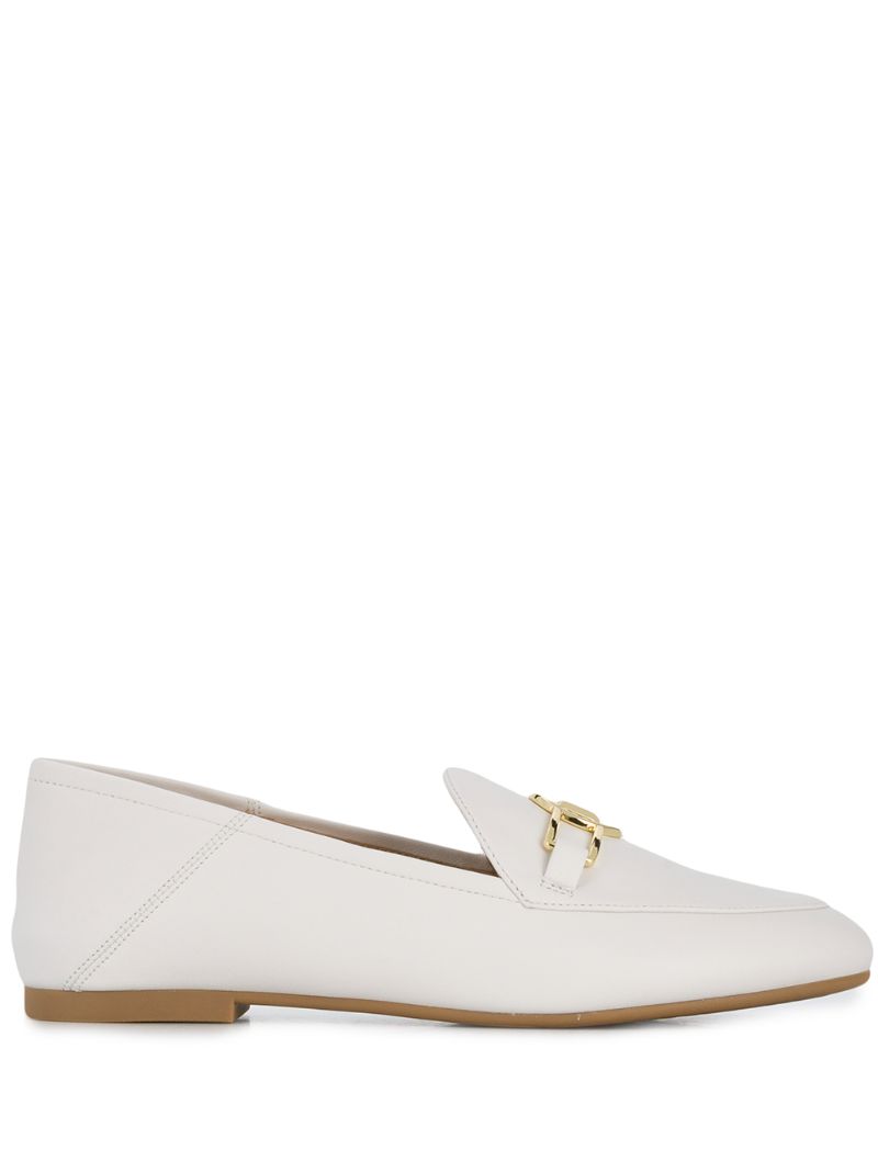 Michael Michael Kors Buckle Loafer In White