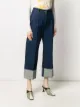 Patou high-rise cuffed jeans