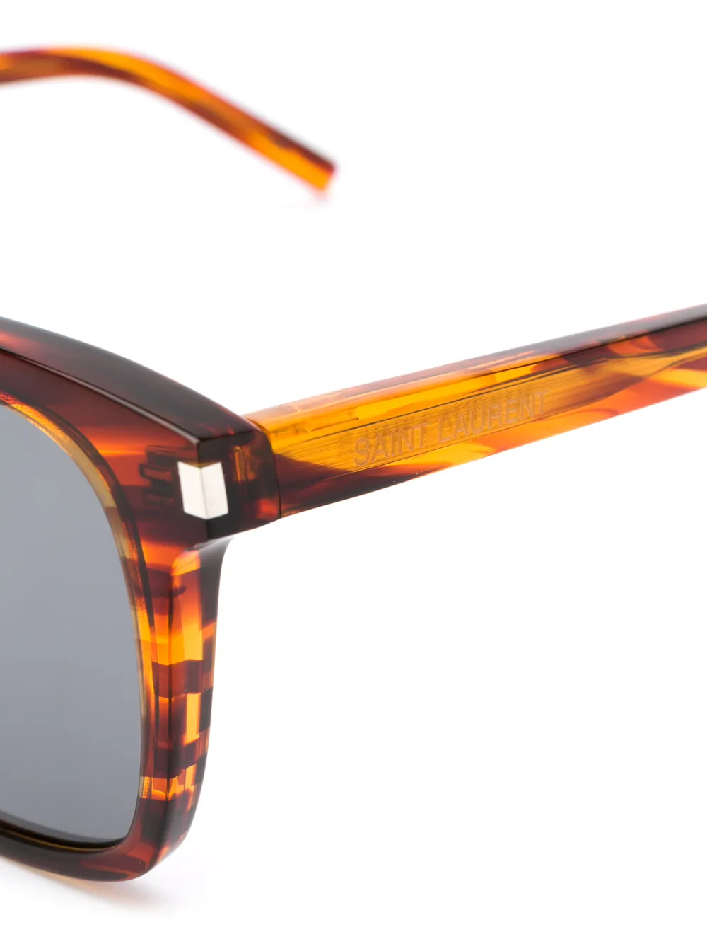 Saint Laurent Eyewear SL339 zonnebril met rechthoekig montuur Bruin