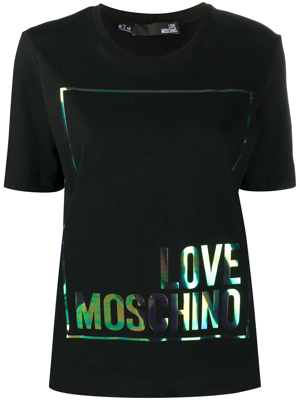 love moschino iridescent sock trainer