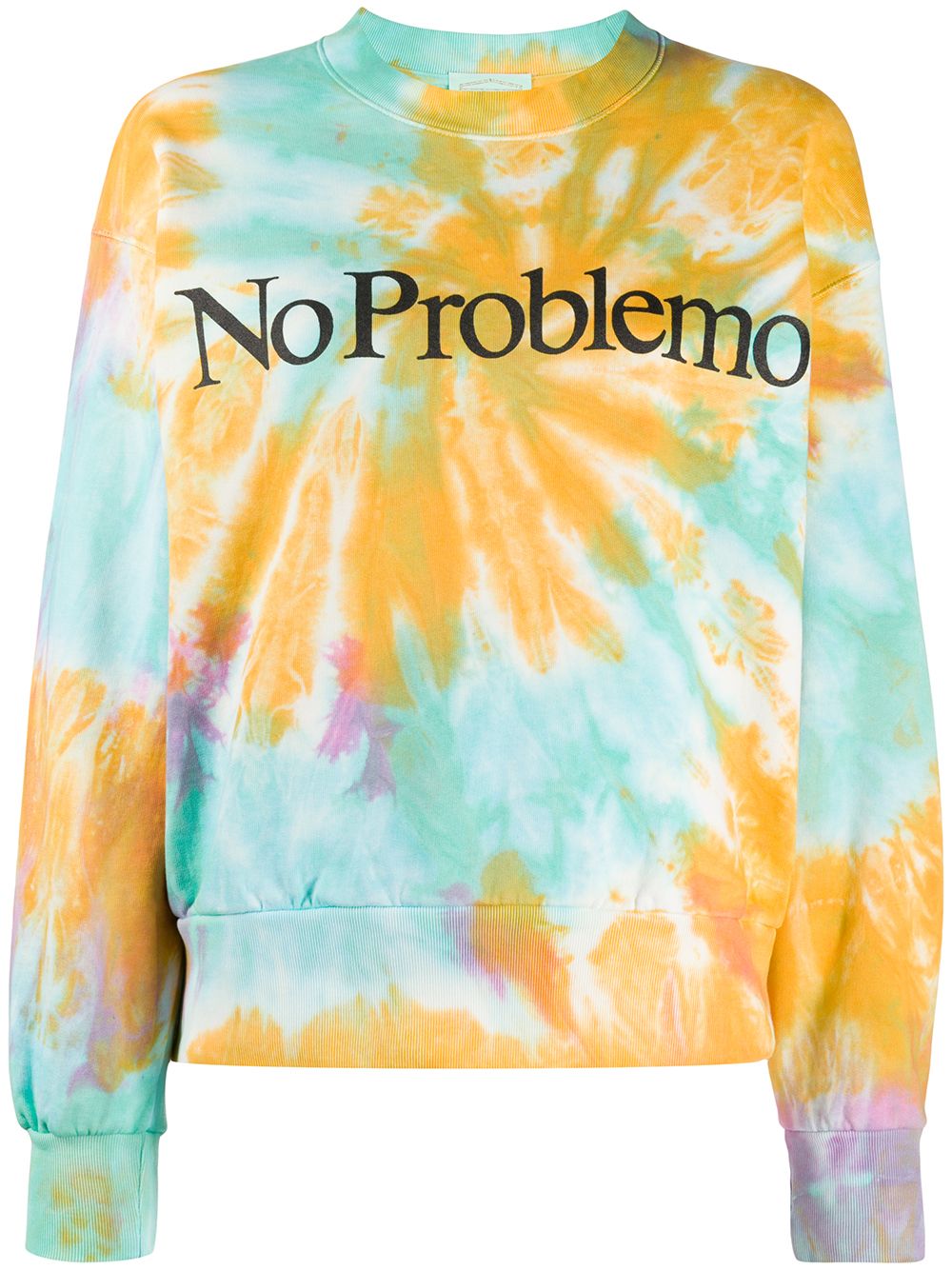 фото Aries slogan tie-dye sweatshirt