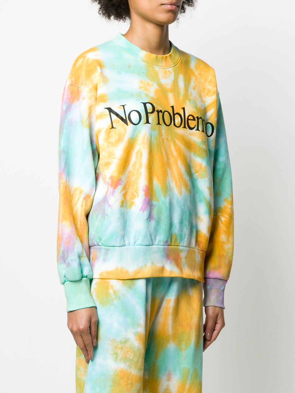 фото Aries slogan tie-dye sweatshirt