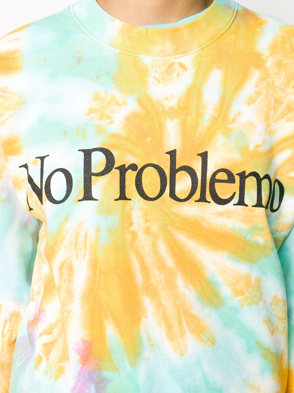 фото Aries slogan tie-dye sweatshirt